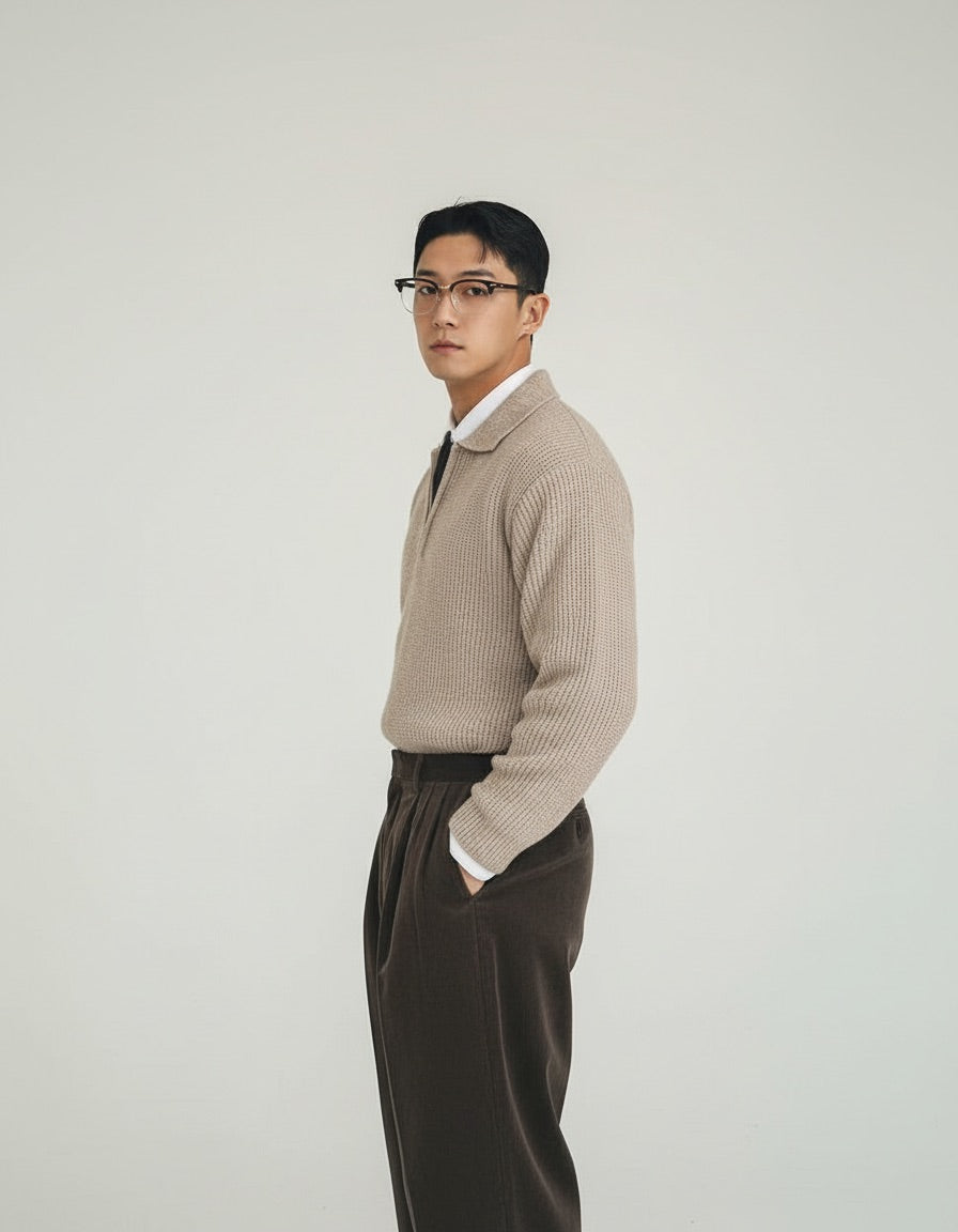 Atlas Half-Zip Knit Jacket