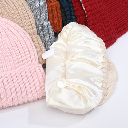 Satin-Lined Beanie