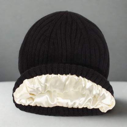 Satin-Lined Beanie