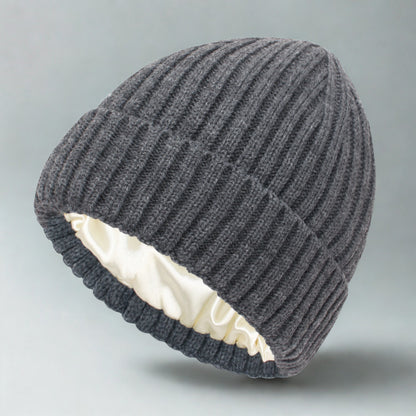 Satin-Lined Beanie