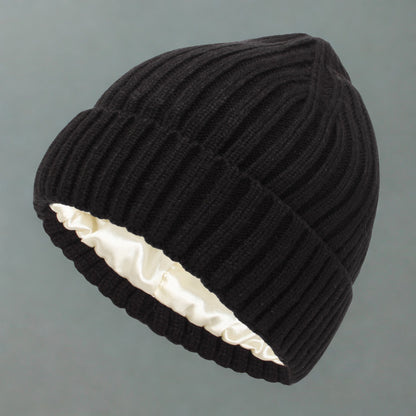 Satin-Lined Beanie