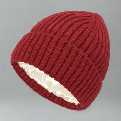 Satin-Lined Beanie
