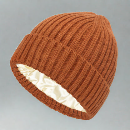Satin-Lined Beanie