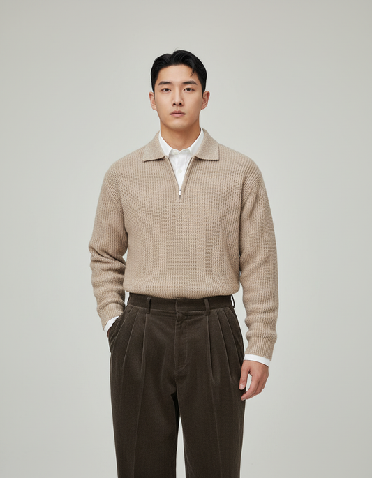 Atlas Half-Zip Knit Jacket